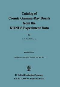 bokomslag Catalog of Cosmic Gamma-Ray Bursts from the KONUS Experiment Data