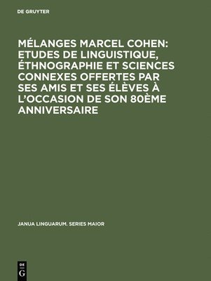 Mlanges Marcel Cohen 1