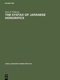 bokomslag The Syntax of Japanese Honorifics