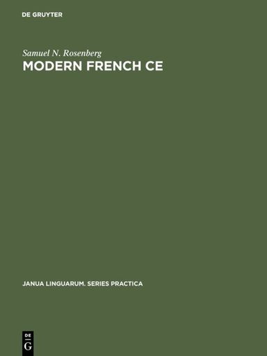 Samuel N. Rosenberg - Modern French CE, Inbunden