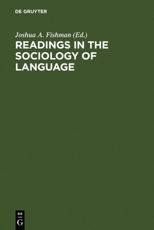 Readings in the Sociology of Language 1