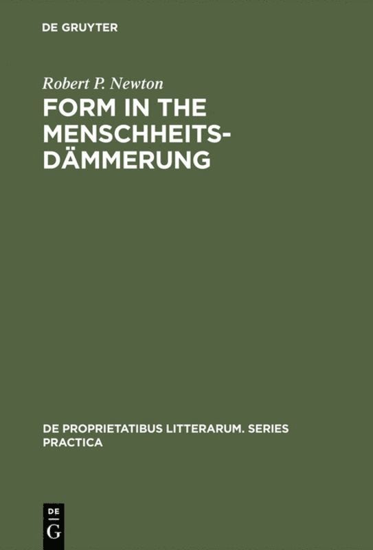 Form in the Menschheitsdammerung 1