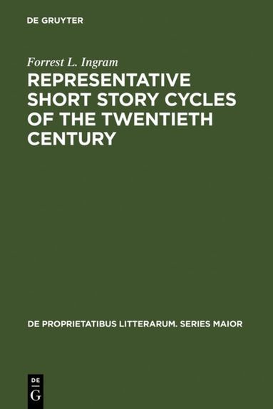 Forrest L. Ingram - Representative Short Story Cycles of the Twentieth Century, Inbunden