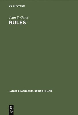 bokomslag Rules: A Systematic Study