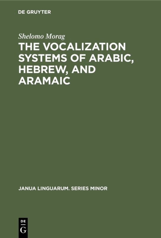 Vocalization Systems of Arabic, Hebrew, and Aramaic
