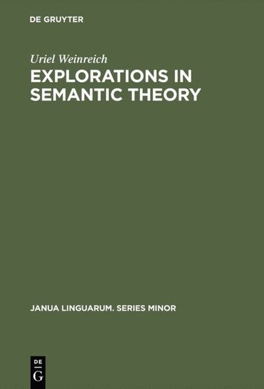 bokomslag Explorations in Semantic Theory