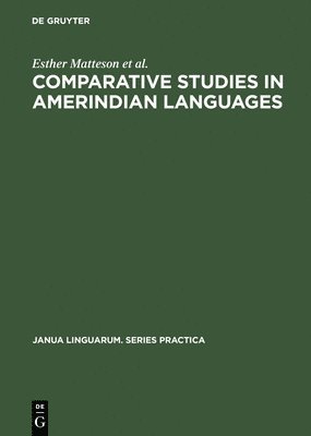 bokomslag Comparative Studies in Amerindian Languages