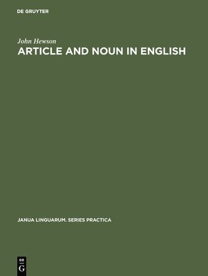 Article and Noun in English 1