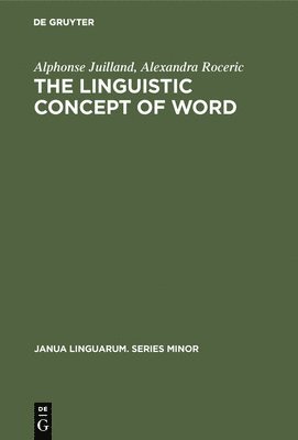 bokomslag The Linguistic Concept of Word: Analytic Bibliography