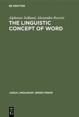 The Linguistic Concept of Word 1