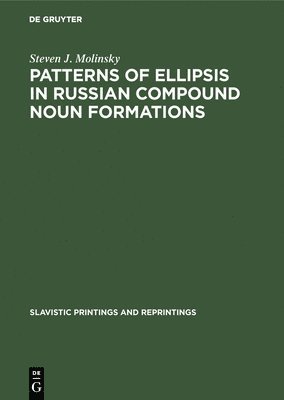 bokomslag Patterns of Ellipsis in Russian Compound Noun Formations