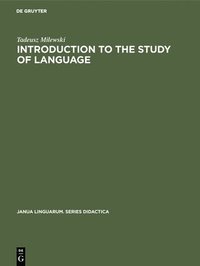 bokomslag Introduction to the Study of Language