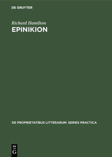 Richard Hamilton - Epinikion, Inbunden