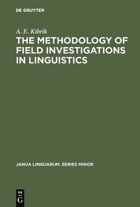 bokomslag methodology of field investigations in linguistics