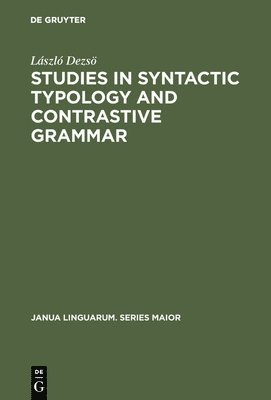 Studies in Syntactic Typology and Contrastive Grammar 1