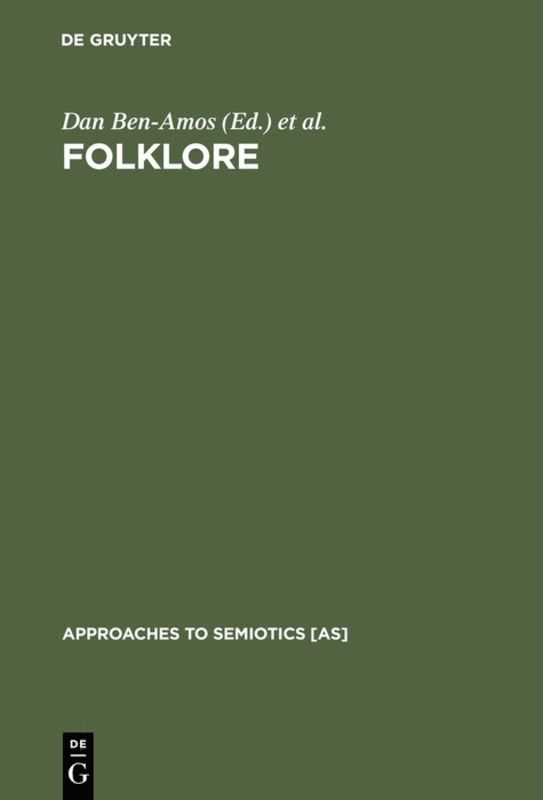 Dan Ben-Amos, Kenneth S. Goldstein - Folklore, Inbunden
