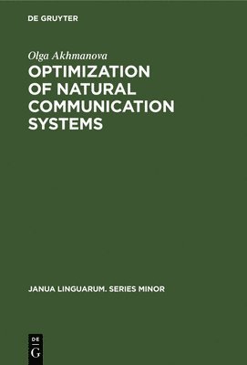 bokomslag Optimization of Natural Communication Systems