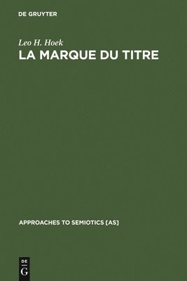 bokomslag La marque du titre
