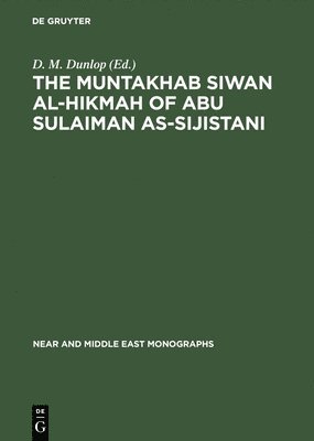 bokomslag Muntakhab Siwan Al-Hikmah of Abu Sulaiman As-Sijistani