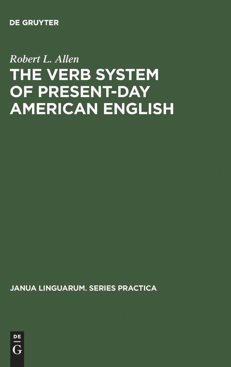 Verb System of Present-Day American English 1