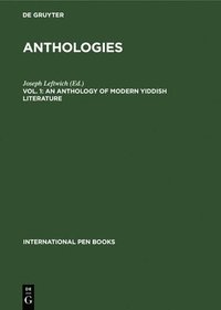 bokomslag An Anthology of Modern Yiddish Literature