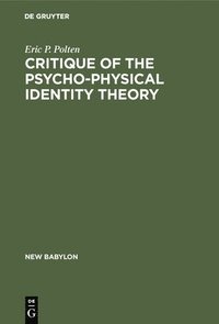 bokomslag Critique of the Psycho-Physical Identity Theory