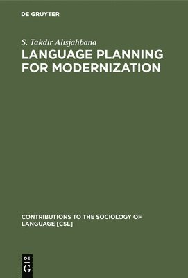 Language Planning for Modernization 1