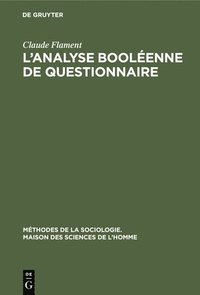 bokomslag L'analyse boolenne de questionnaire