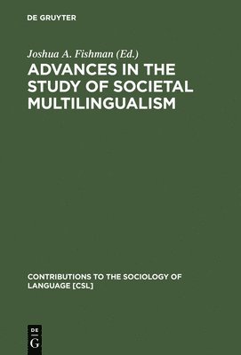 bokomslag Advances in the Study of Societal Multilingualism
