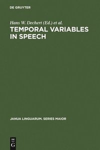 bokomslag Temporal Variables in Speech