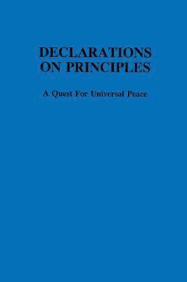 Declarations on principles : 1