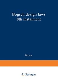 bokomslag Bogsch Design Laws 8th Instalment