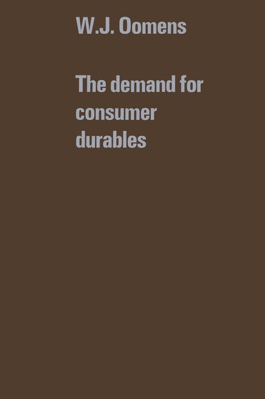 W.J. Oomens - demand for consumer durables, Häftad