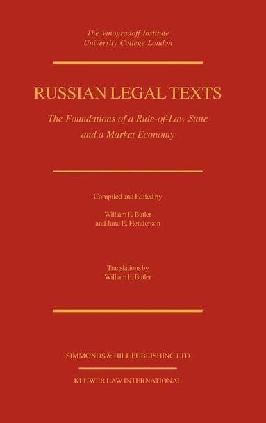 bokomslag Russian Legal Texts