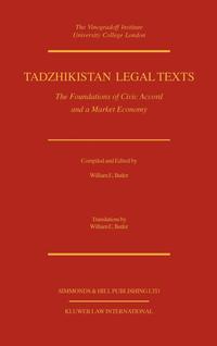 bokomslag Tadzhikistan Legal Texts