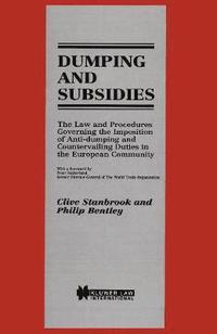 bokomslag Dumping and Subsidies