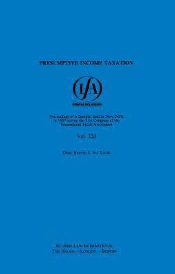 bokomslag IFA: Presumptive Income Taxation