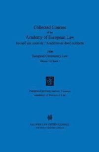 bokomslag Collected Courses of the Academy of European Law 1996 vol. VII - 1