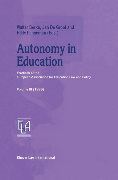 bokomslag Autonomy in Education