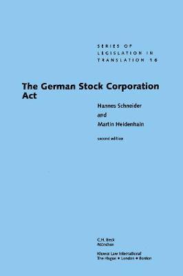 The German Stock Corporation Act 1