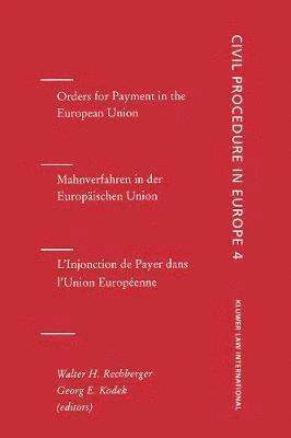 Orders for Payment in the European Union