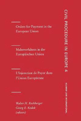 Orders for Payment in the European Union 1