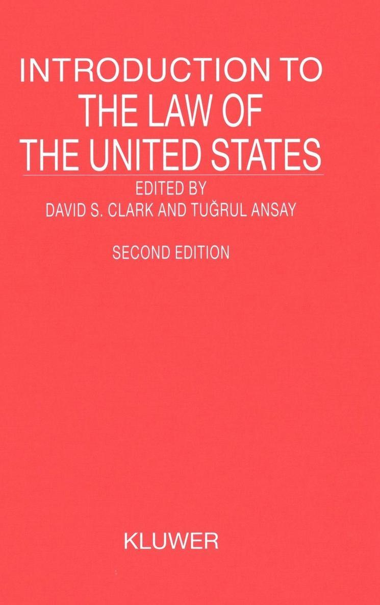 Introduction to the Law of the United States 1