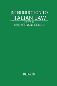 bokomslag Introduction to Italian Law
