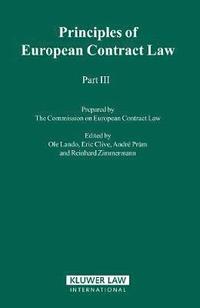 bokomslag Principles of European Contract Law - Part III