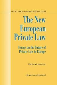 bokomslag New European Private Law