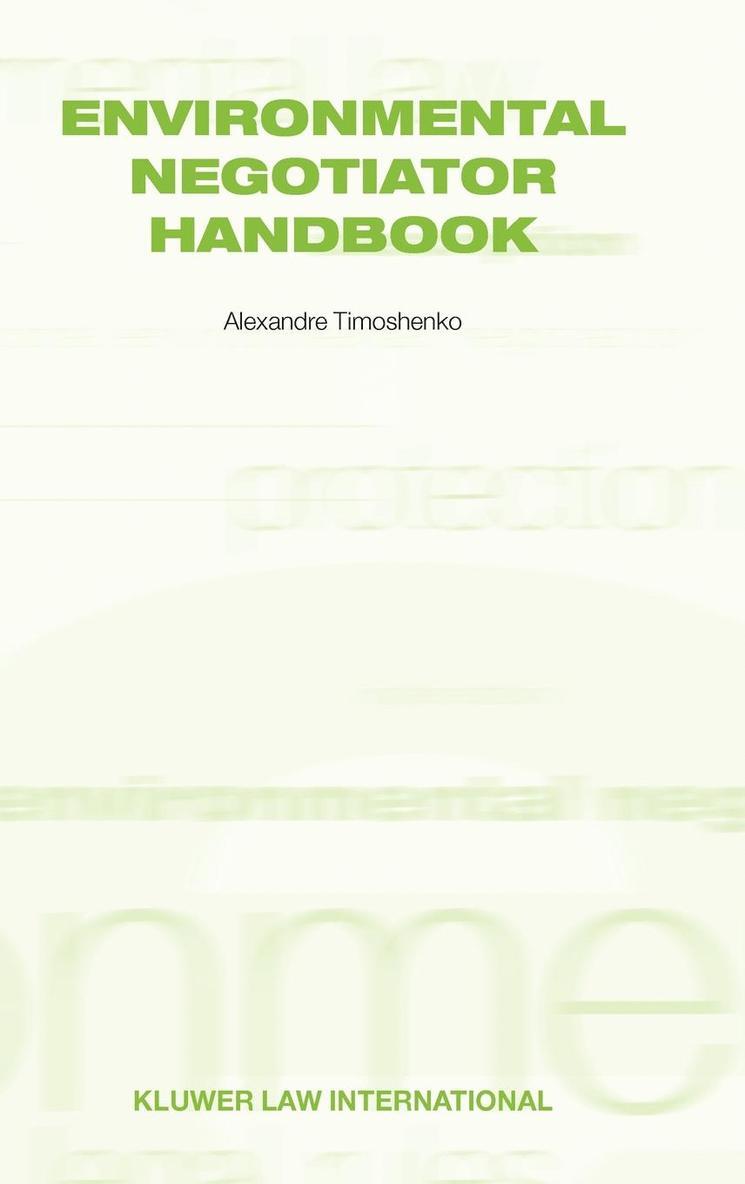 Environmental Negotiator Handbook 1