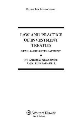 bokomslag Law and Practice of Investment Treaties