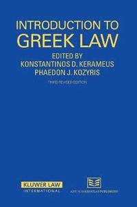 bokomslag Introduction to Greek Law