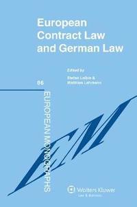bokomslag European Contract Law and German Law
